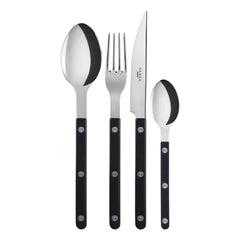 Sable - Vajilla - 4 piezas | Negro