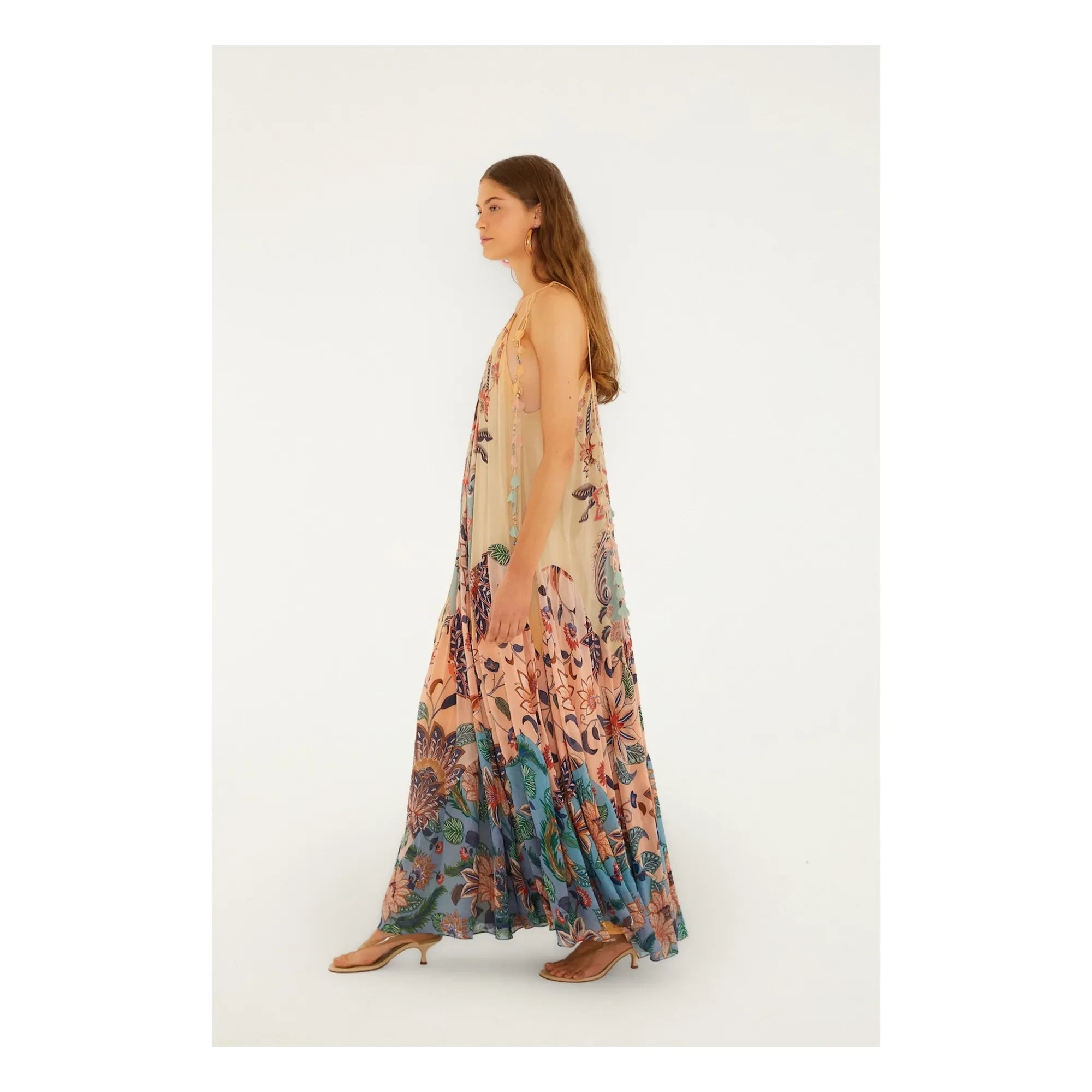 Farm Rio - Vestido Delhi Boho | Rosa