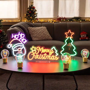 Legami - Lámpara LED de efecto neón - Árbol de Navidad - Es un signo