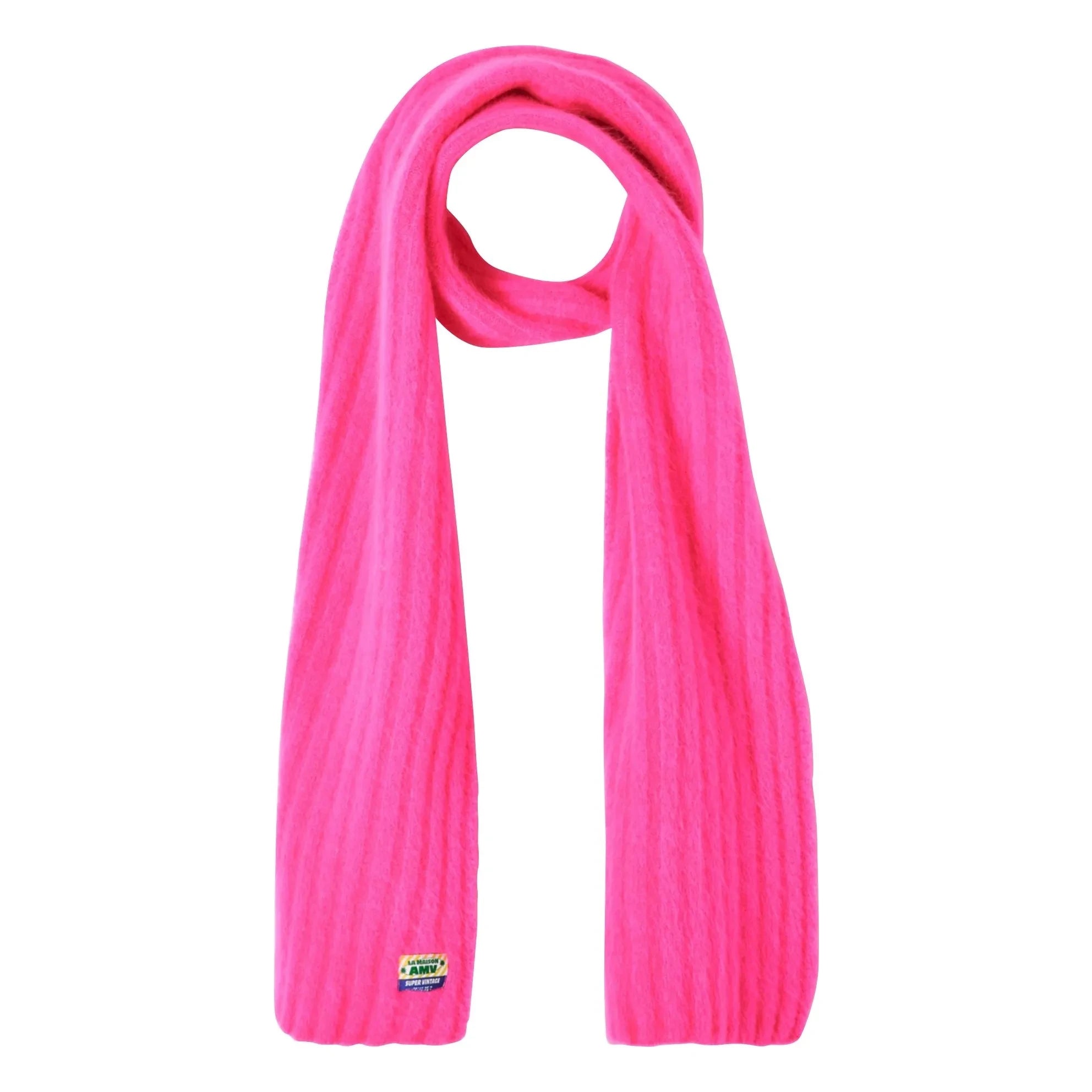 American Vintage - Vitow Bufanda de lana y alpaca | Rosa flúor