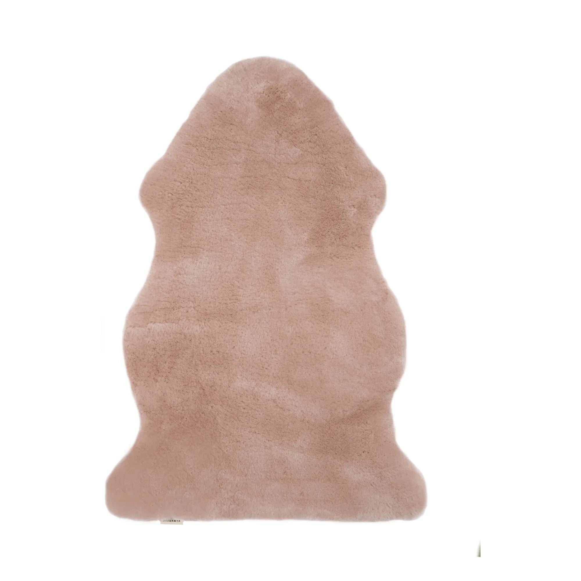 BINIBAMBA - Piel de oveja de pelo corto - 98x62 cm | Rosa