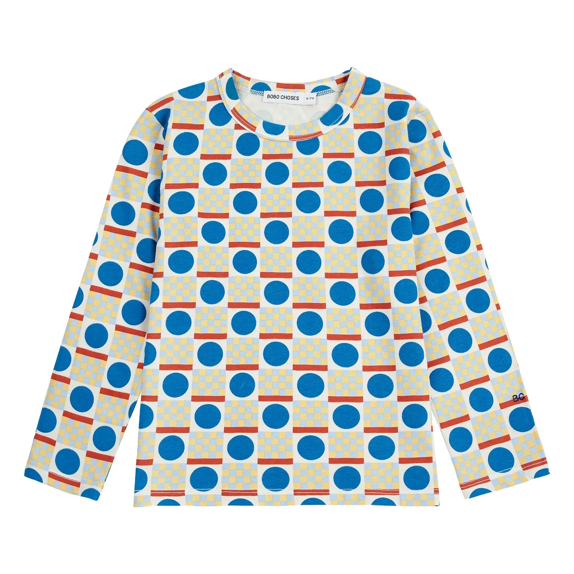 Bobo Choses - Camiseta geométrica de algodón orgánico | Crudo
