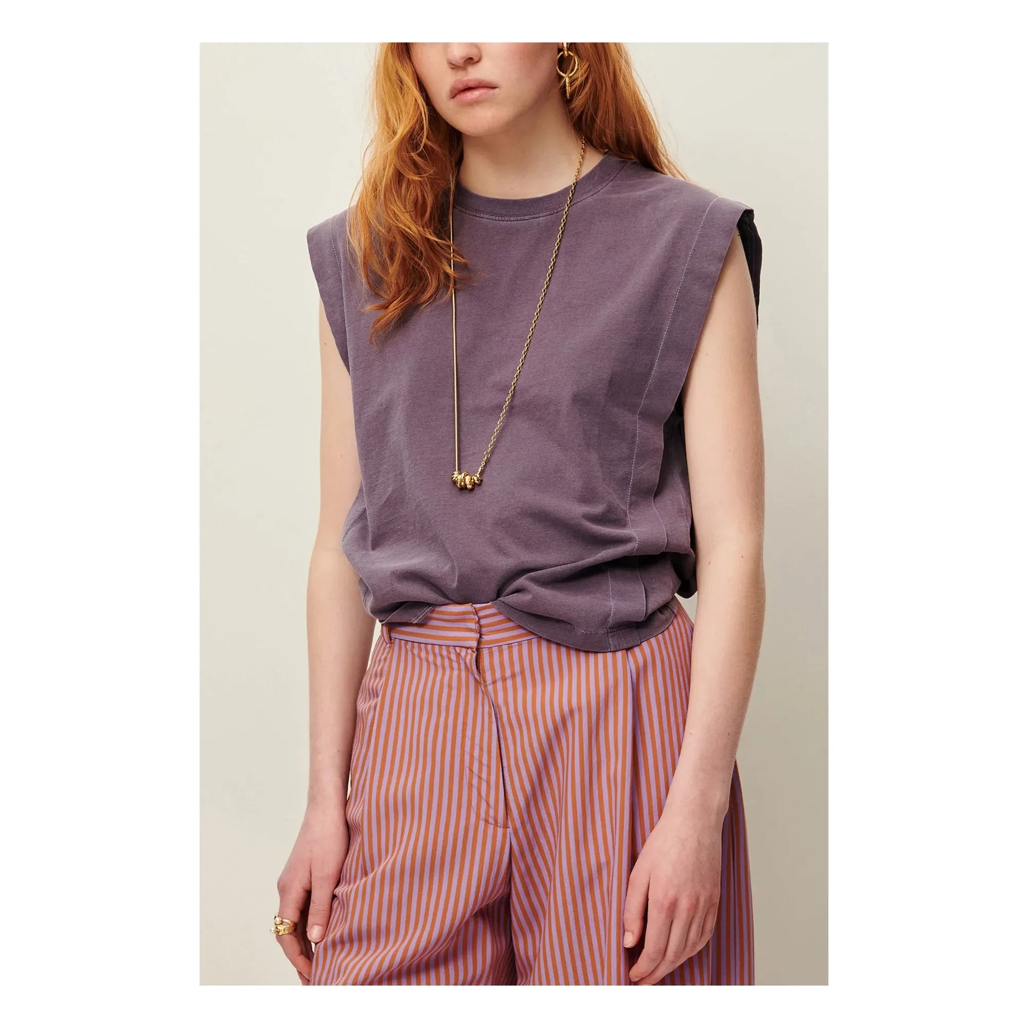 Sessùn - Camiseta de algodón Orlando | Morado