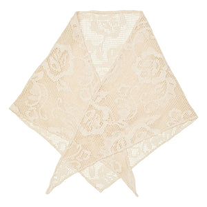 Becksöndergaard - Pañuelo Triangular de Algodón Croflora | Crema