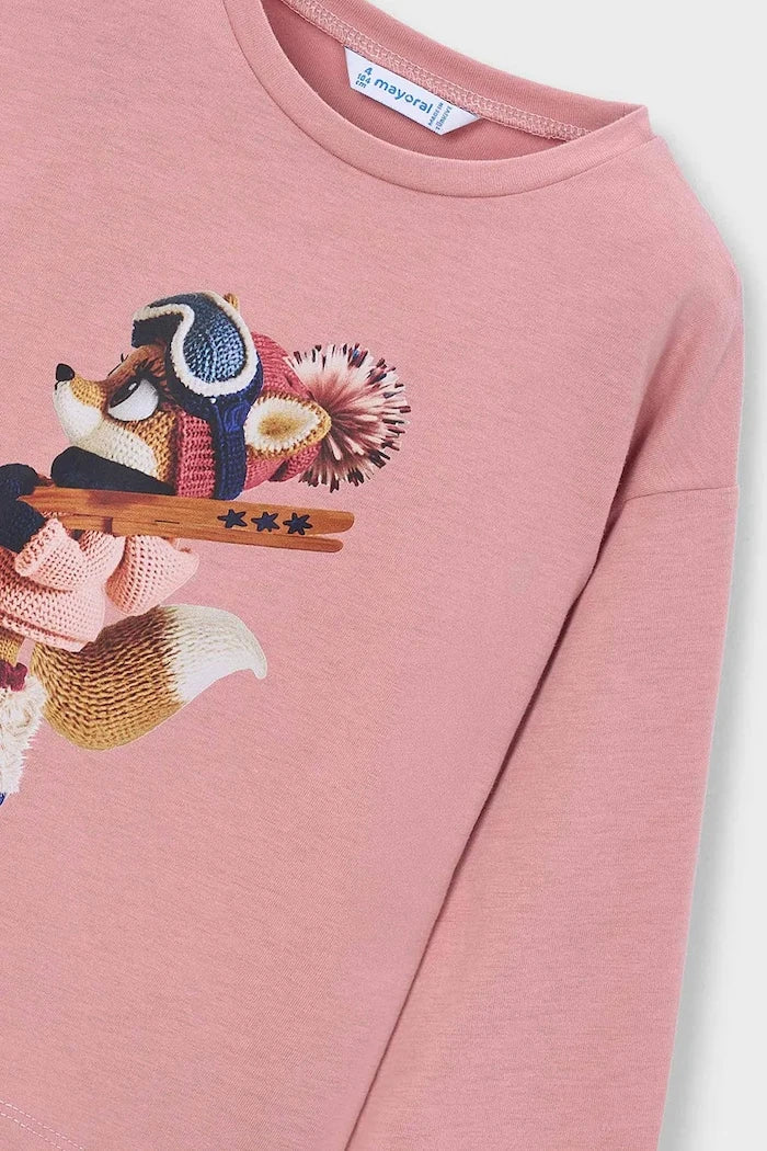 Mayoral blusa de algodón de manga larga para niños