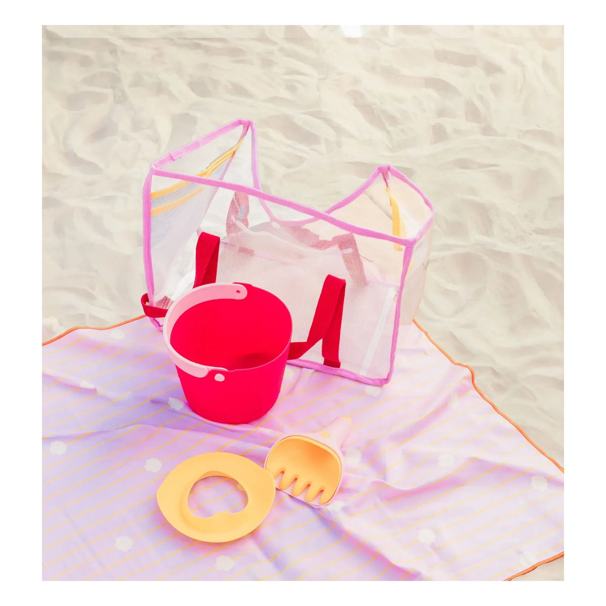 Quut - Juego de accesorios de playa | Rojo