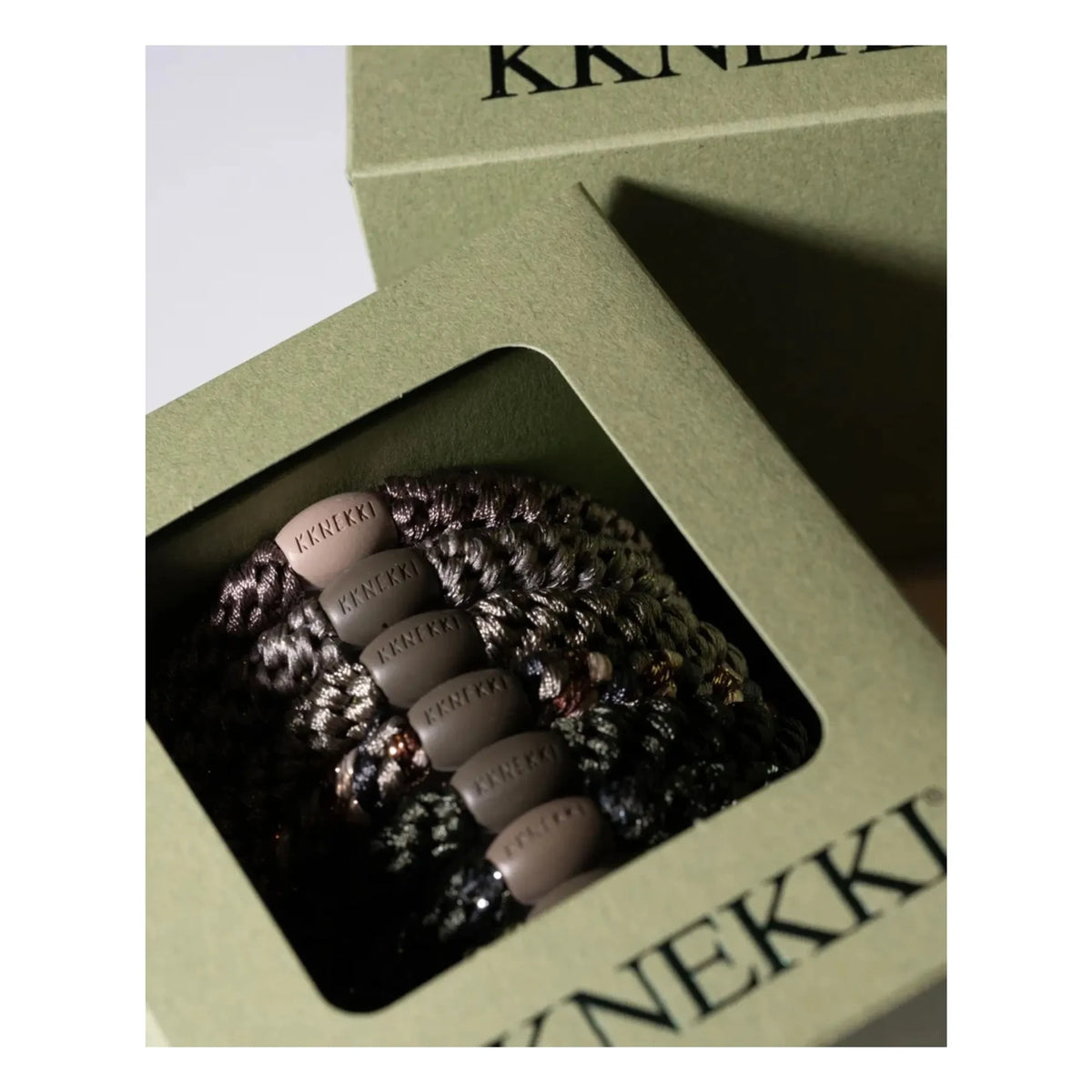 Bon Dep - Set de 8 pinzas para el pelo Kknekki Army Edition | Caqui