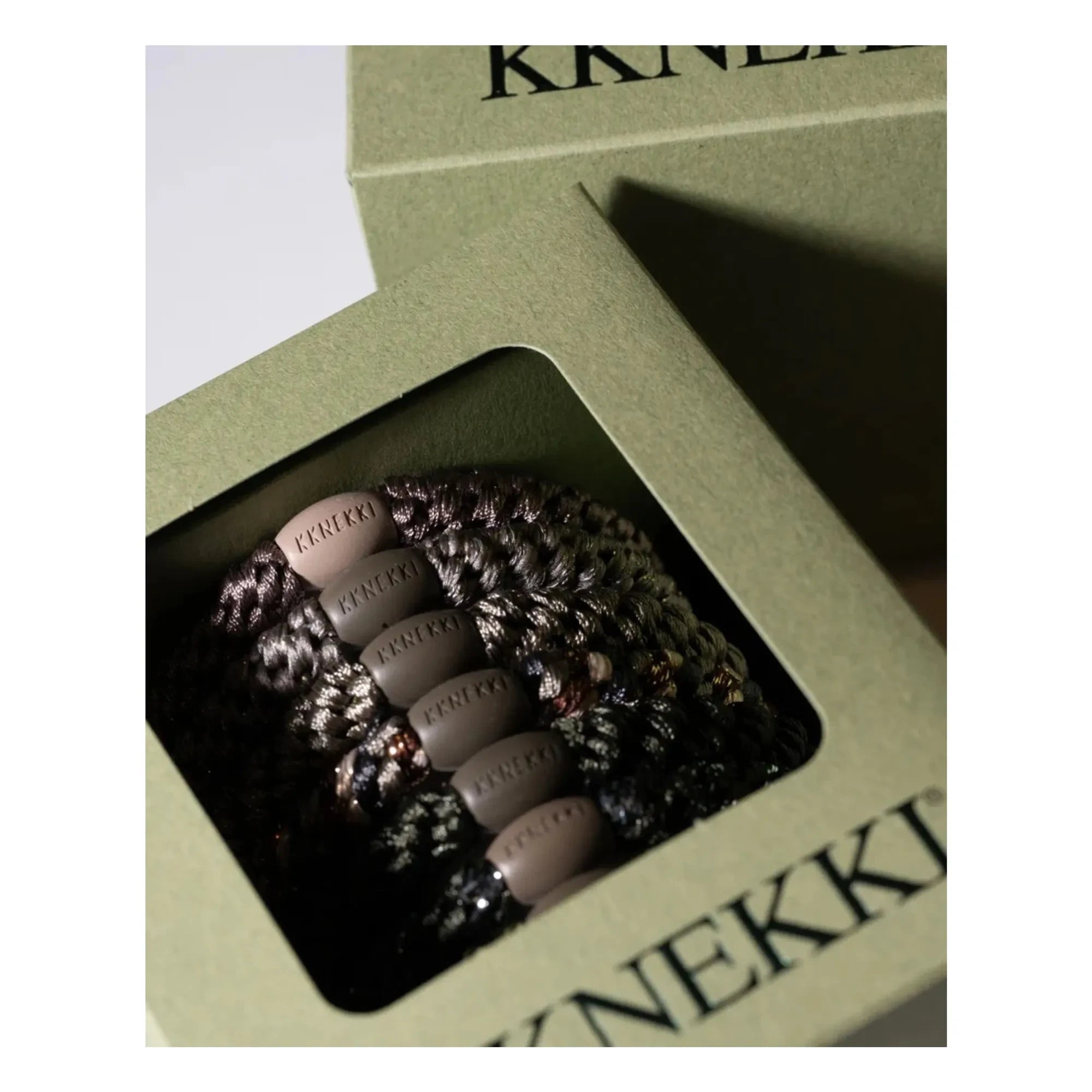Bon Dep - Set de 8 pinzas para el pelo Kknekki Army Edition | Caqui