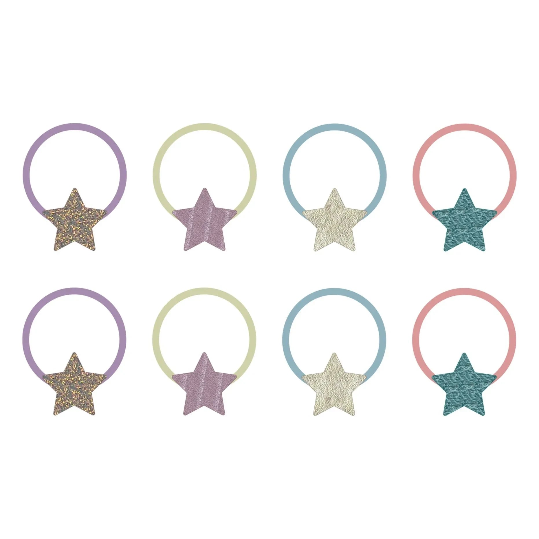Mimi & Lula - Set de 8 Mini Scrunchies Stellina | Azul