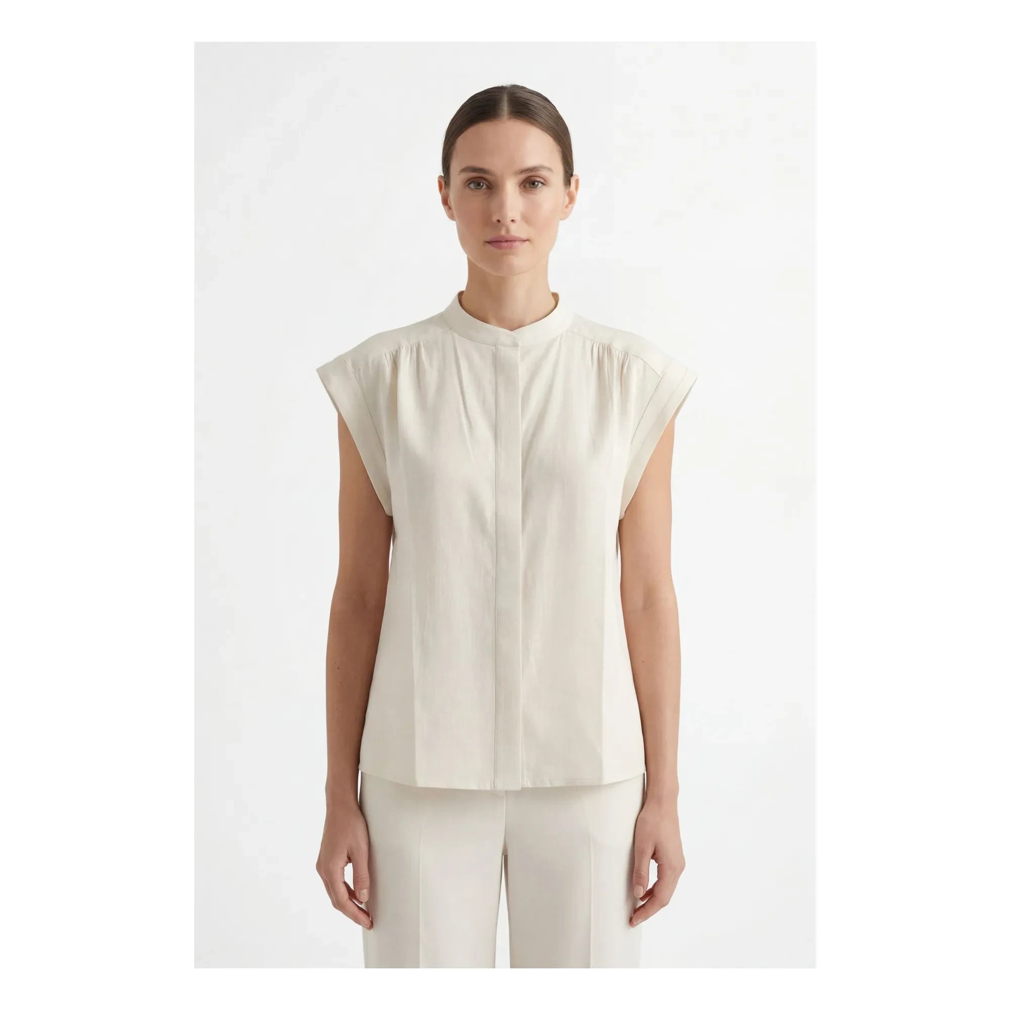Hod - Blusa de algodón Amandine | Crema