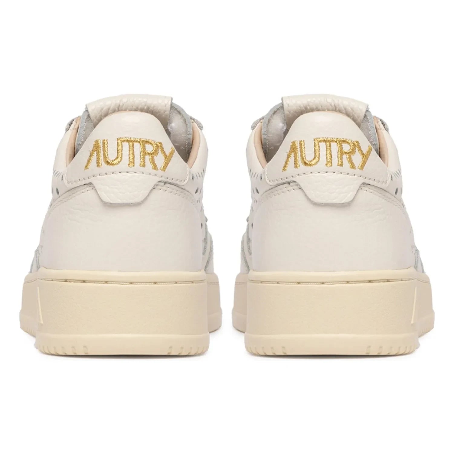 Autry - Zapatillas bajas Medalist de piel perforada | Crema