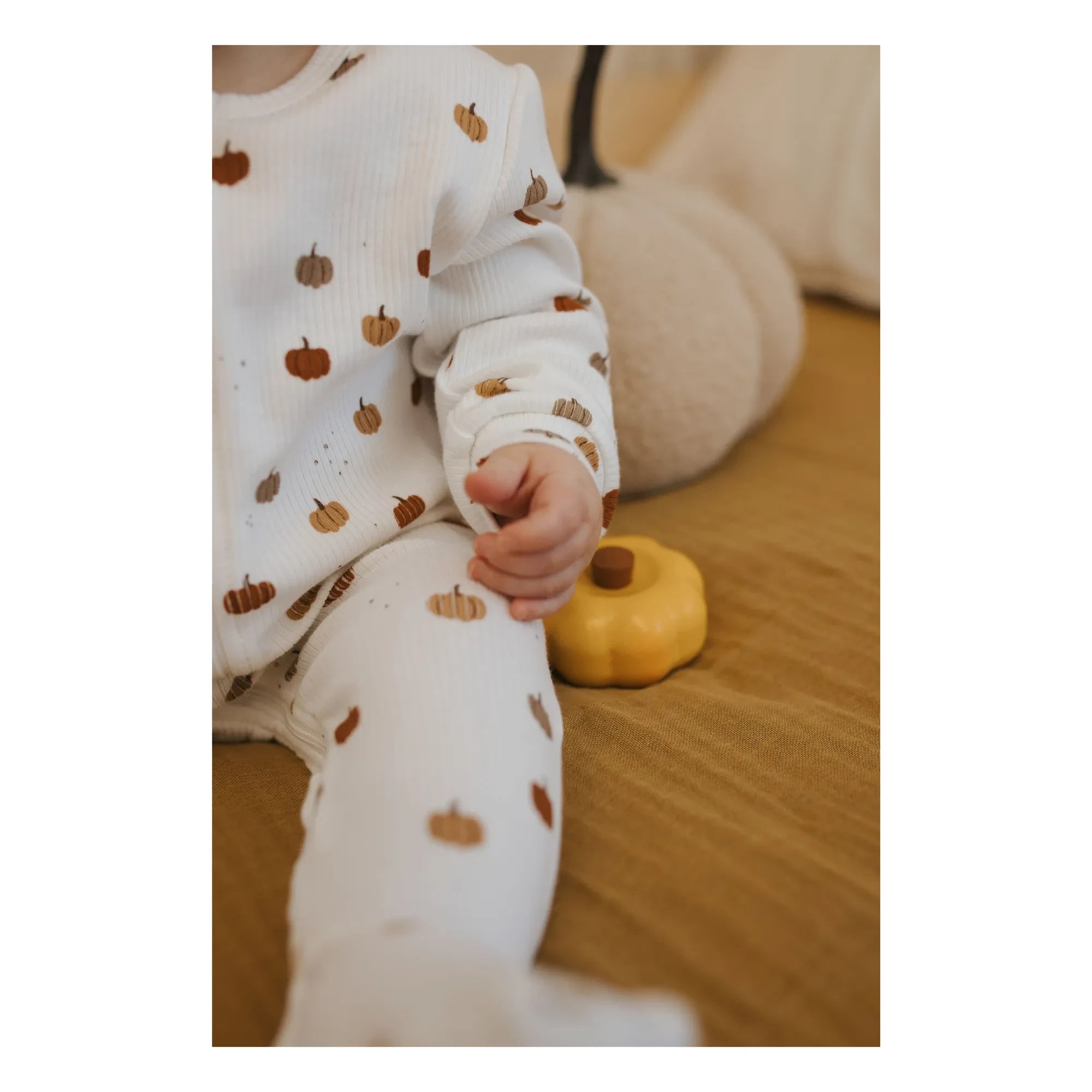 Petit Lem - Pijama convertible de algodón orgánico con cordón de calabaza | Gris
