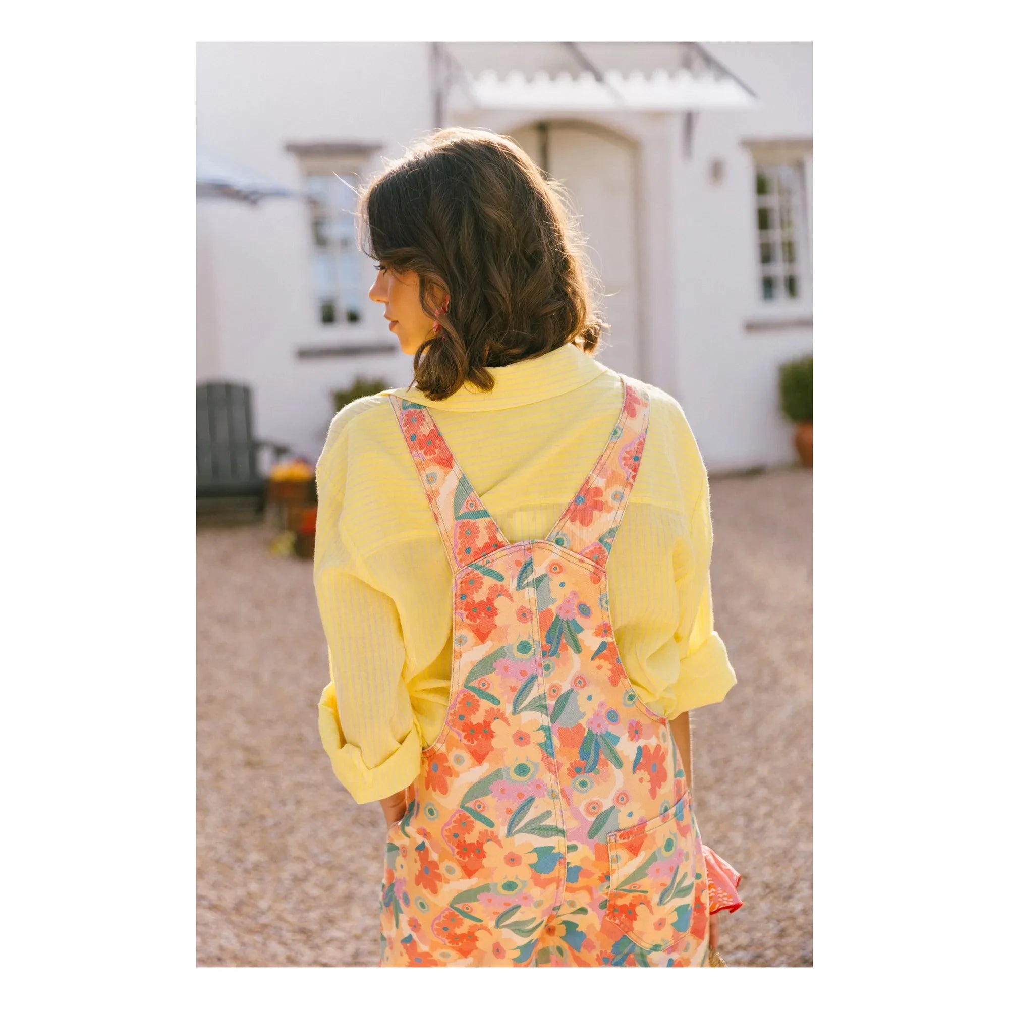 Favorite People - Vestido con estampado floral toscano - Colección de mujer | Naranja