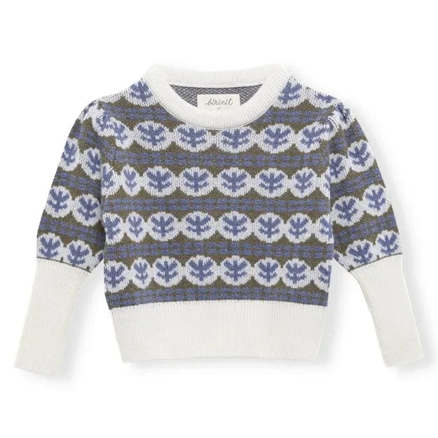 birinit - Julieta jersey de lana merina | Azul