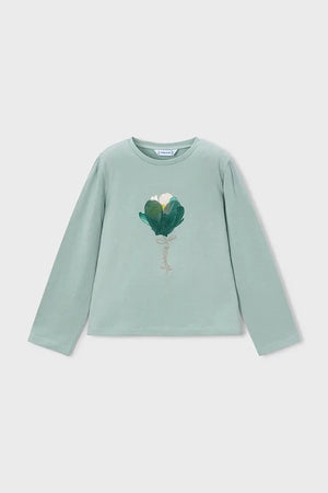 Blusa de manga larga de algodón para niños Mayoral