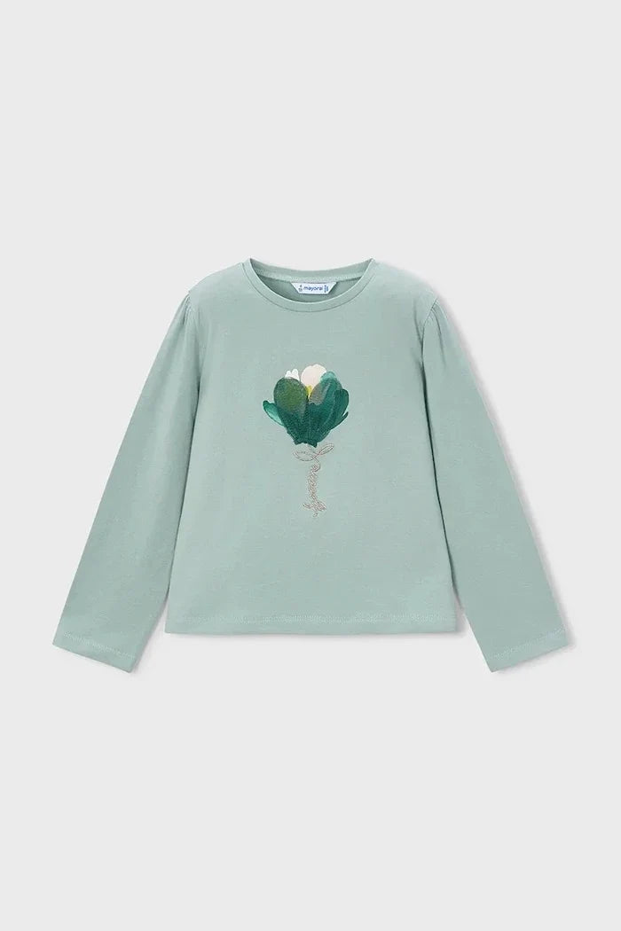 Blusa de manga larga de algodón para niños Mayoral