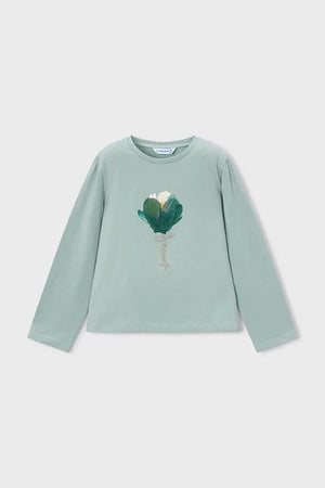 Blusa de manga larga de algodón para niños Mayoral