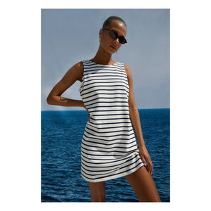 Rails - Kaylee Vestido Marinero de Algodón | Marfil