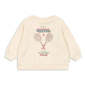 Konges Sløjd - Sudadera Loupy Match de algodón orgánico | Crema
