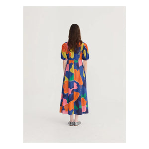Bobo Choses - Vestido de algodón orgánico Blooming Color | Azul