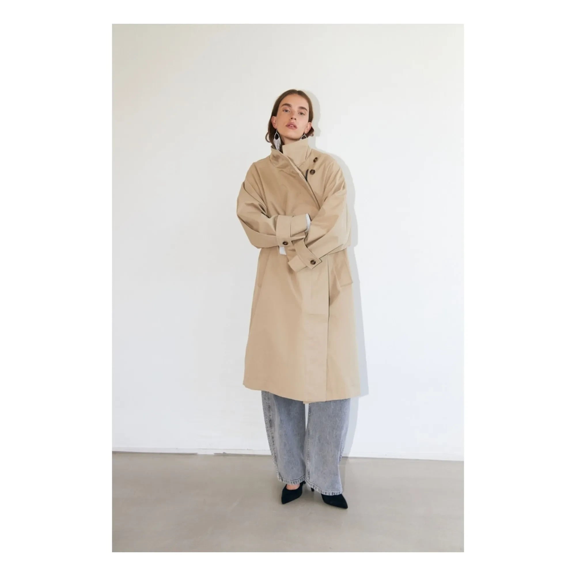 Lollys Laundry - Gabardina Russi Cotton | Beige