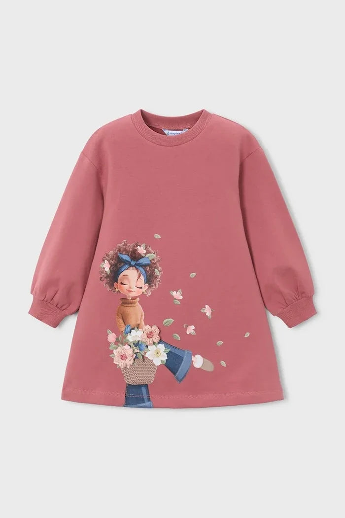 Vestido de algodón y elastano de Mayoral