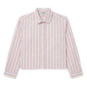 Finger in the nose - Camisa Corta a Rayas Crush | Rosa Claro
