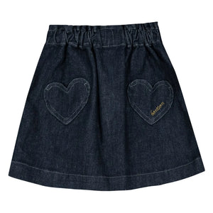 Bonton - Douchka Denim Etek | Koyu Mavi