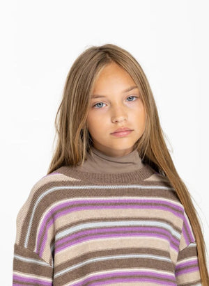 Smallable Kid - Suéter de Lana Rayado Shelly | Rosa