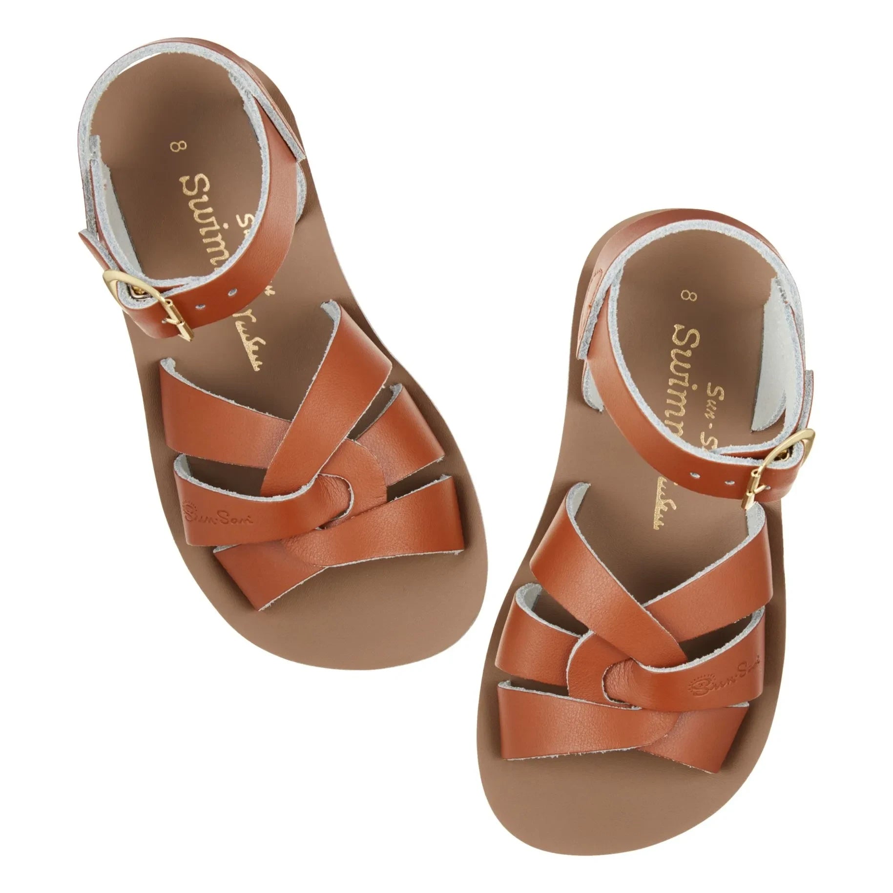 Salt-Water - Sandalias de piel resistentes al agua | Camel