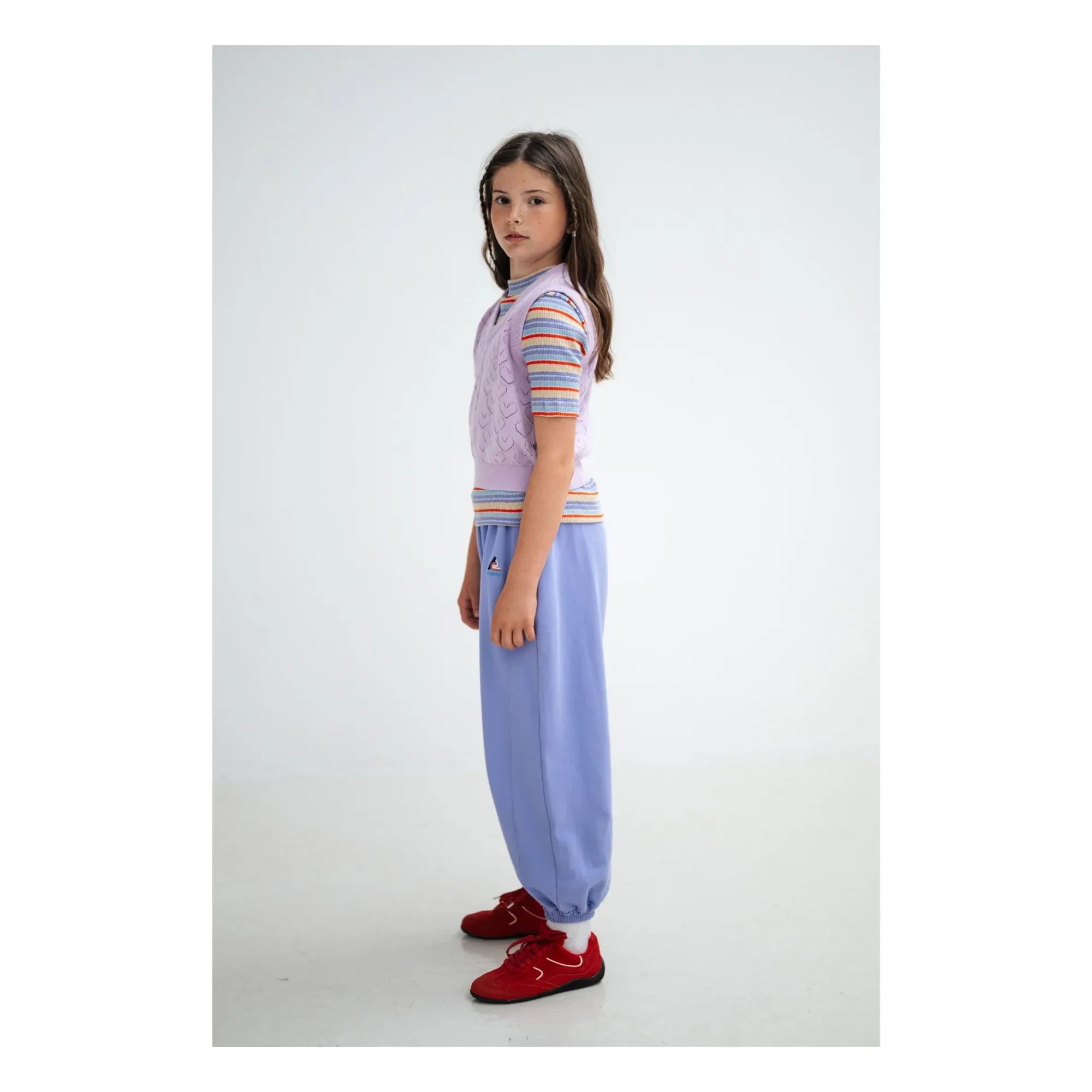 Repose AMS - Jogger con Logo Grande de Algodón Orgánico | Lila