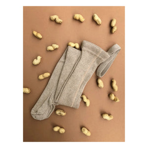 Silly Silas - Medias con tirantes de algodón orgánico | Beige