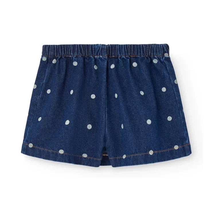 The Animals Observatory - Falda Corta Olingo Pois Denim | Azul Oscuro