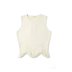Ulla Johnson - Top Koa con borlas | Crudo