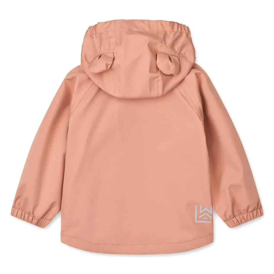 Liewood - Conjunto impermeable Manu de bloques de color hecho con fibras recicladas | Rosa