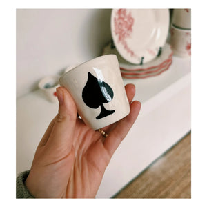Anna + Nina - Taza de café expreso Ace of Spades | Negro