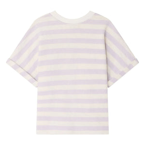 Bonpoint - Camiseta Farah de cerezas a rayas | Crudo