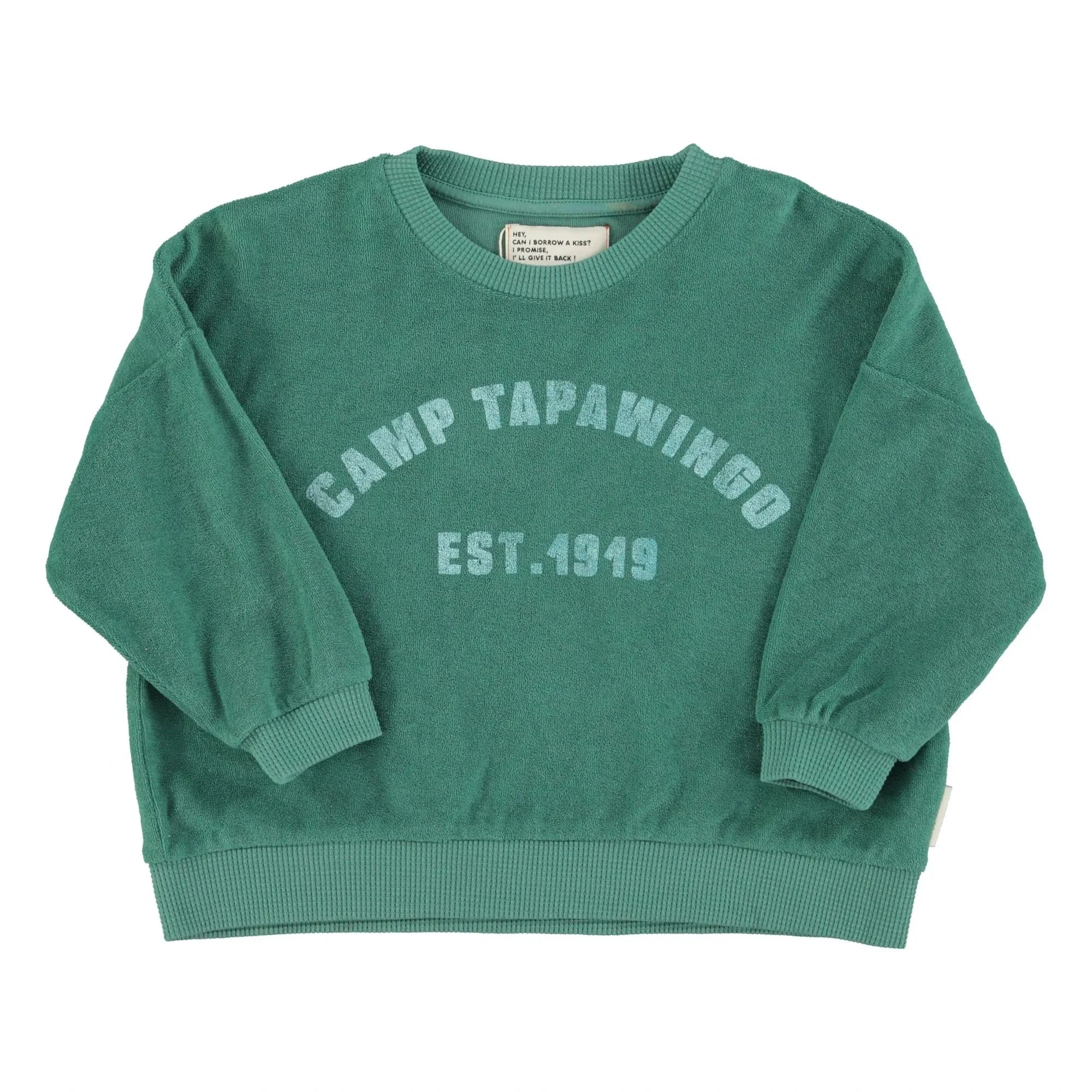 Piupiuchick - Sudadera con logotipo de toalla orgánica | Verde