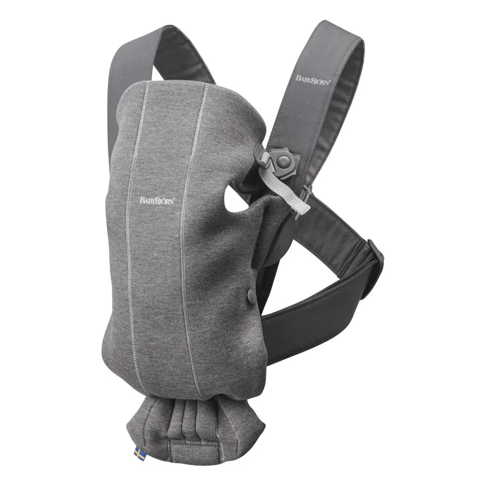 BabyBjörn - Funda Portabebés Mini de punto 3D | Gris oscuro