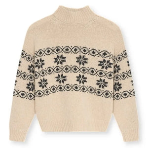the new society - Lilo Cardigan de Jacquard | Crema