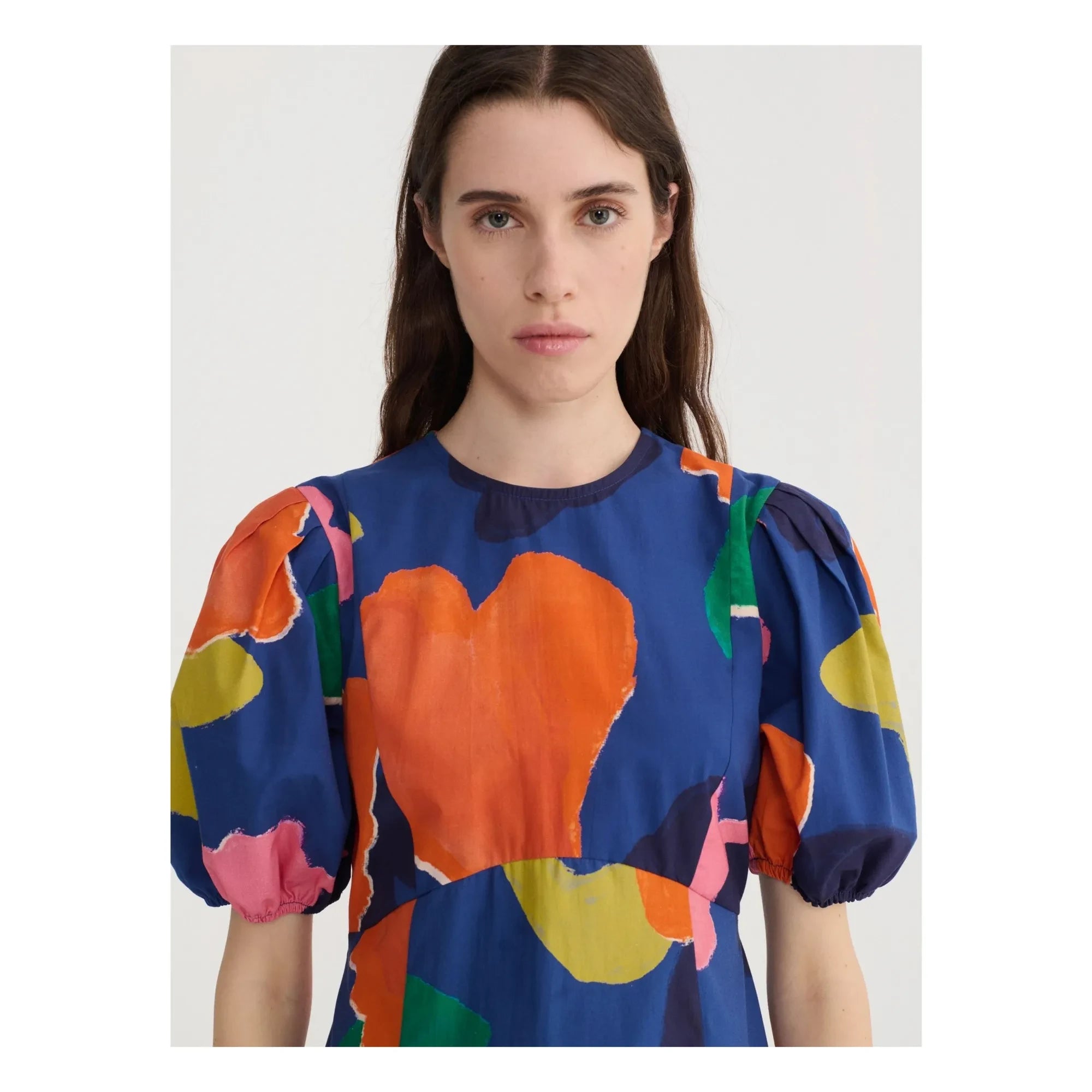 Bobo Choses - Vestido de algodón orgánico Blooming Color | Azul
