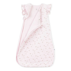 Petit Bateau - Fleurie Velours Organik Pamuk Uyku Tulumu | Pudra Pembe