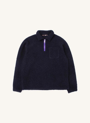 Edmmond Studios - Sudadera de media cremallera extraordinaria | Azul oscuro