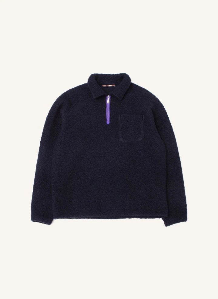 Edmmond Studios - Sudadera de media cremallera extraordinaria | Azul oscuro