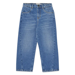 Main Story - Vaqueros de algodón orgánico | Azul jaspeado