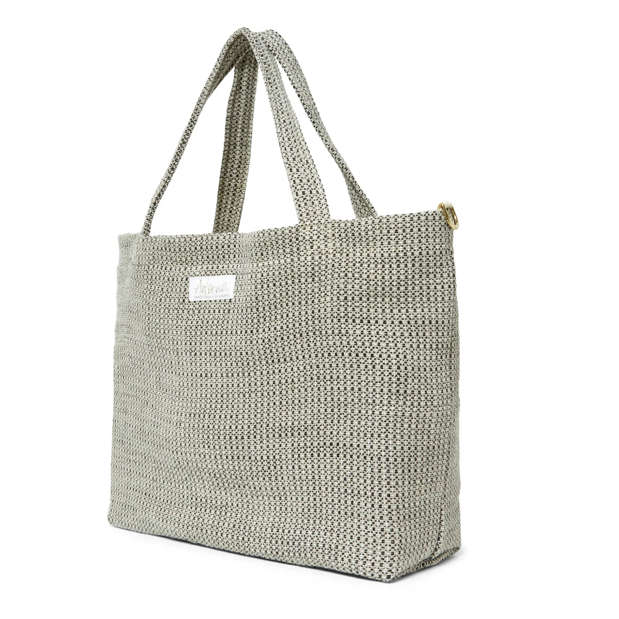 Adorna - Bolso de tela de lino | Gris oscuro