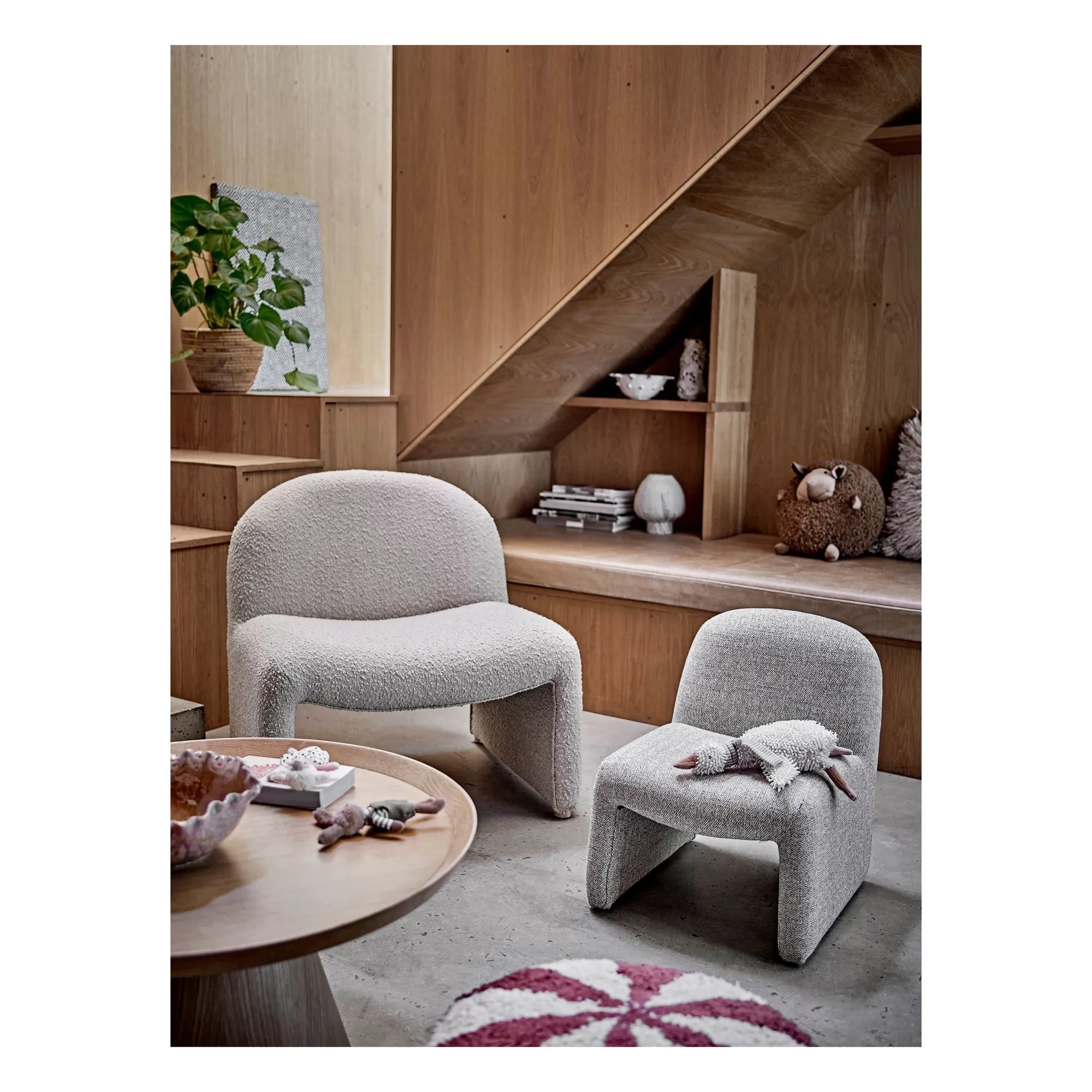 Bloomingville Mini - Silla infantil Neel | Gris claro