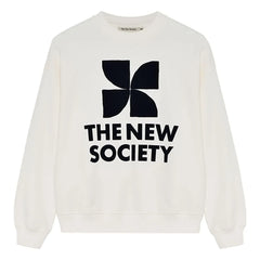 the new society - Sudadera de algodón | Blanco