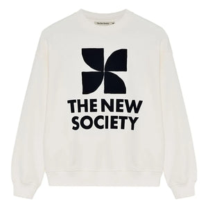 the new society - Sudadera de algodón | Blanco