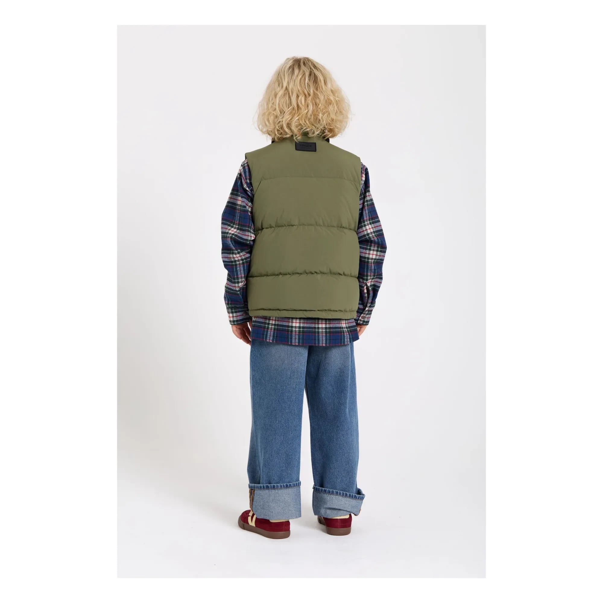 Finger in the nose - Snowshirt Chaleco Plumas Genuino sin Mangas | Caqui